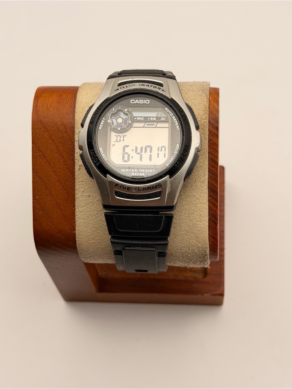 Casio G-shock W213-1A, Working, OEM Band, Black & Silver, MSRP 82$